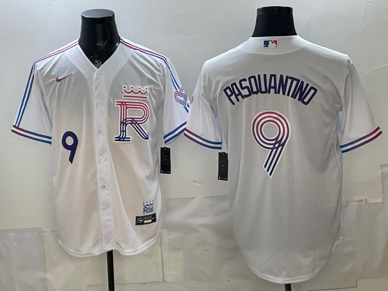 Men Kansas City Royals #9 Pasquantino white Nike MLB 2026 Jersey 0657